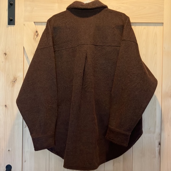 ALPINE DESIGN Women's Wayfarer Fleece Shirt Jacket. Chocolate Brown. Size XXL. - Picture 11 of 13